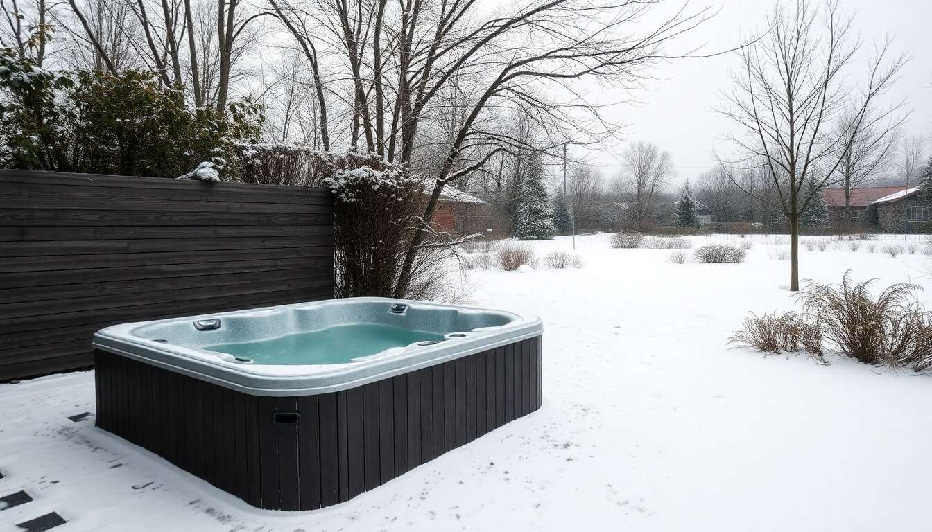 Prot&eacute;ger un spa vide en ext&eacute;rieur l'hiver