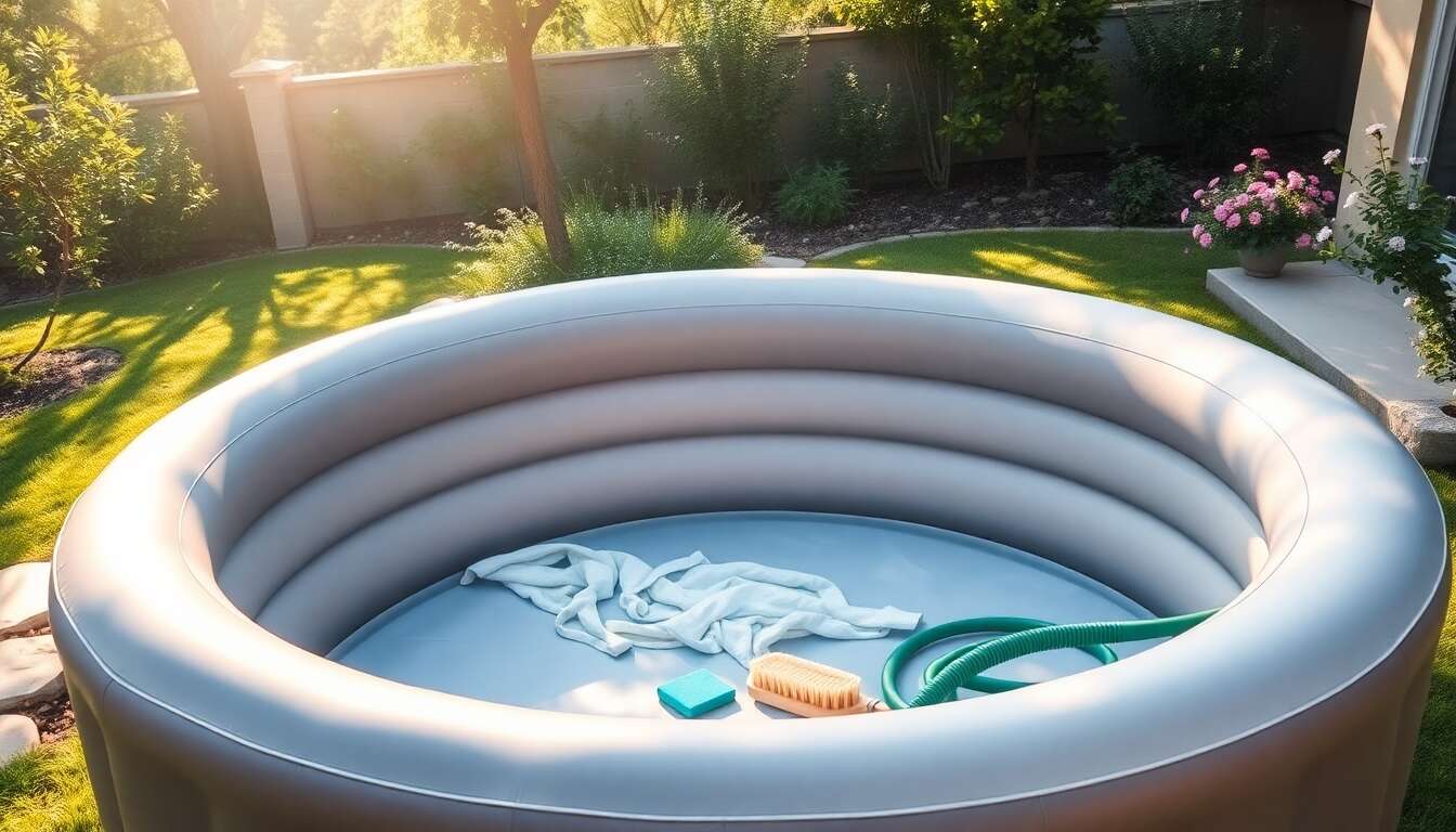 Nettoyer un spa gonflable vide : &eacute;tapes essentielles