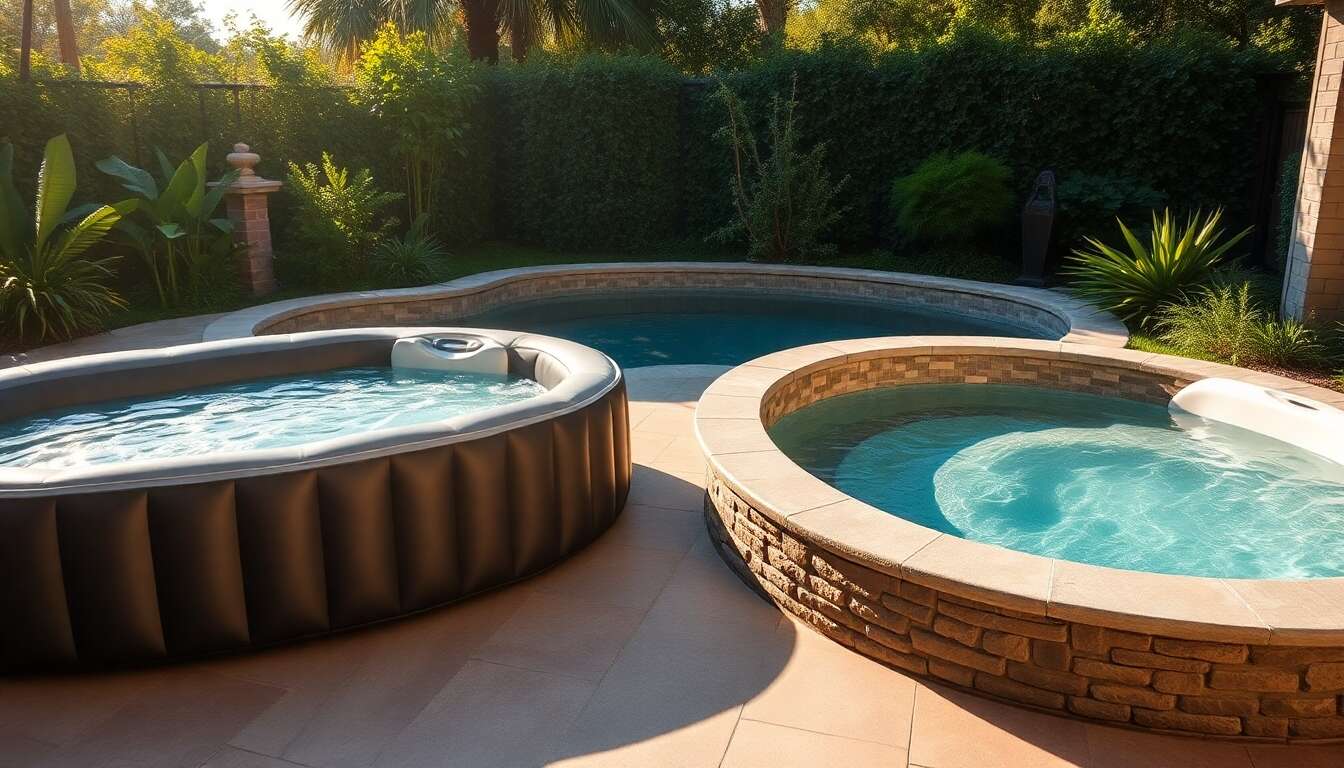 Comparer spa gonflable et spa rigide