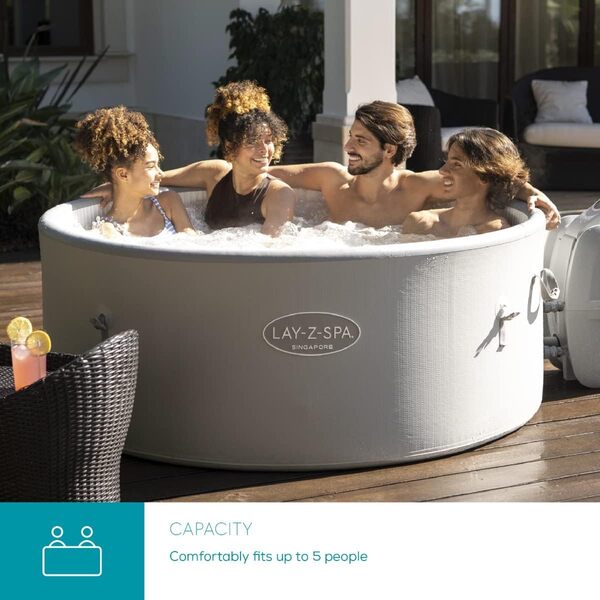 Bestway LAY-Z-SPA® Vancouver Airjet Plus™ 155 x 60 cm, 3-5 personnes