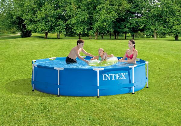 PUNER Store New Intex 10' x 30 Metal Frame Set Swimming Pool with Filter Pump | 28201EH
