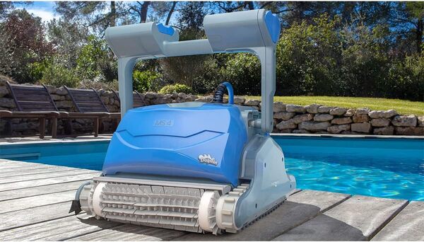 Robot Electrique De Piscine Fond, Parois Et Ligne D'eau Avec Chariot - MS4