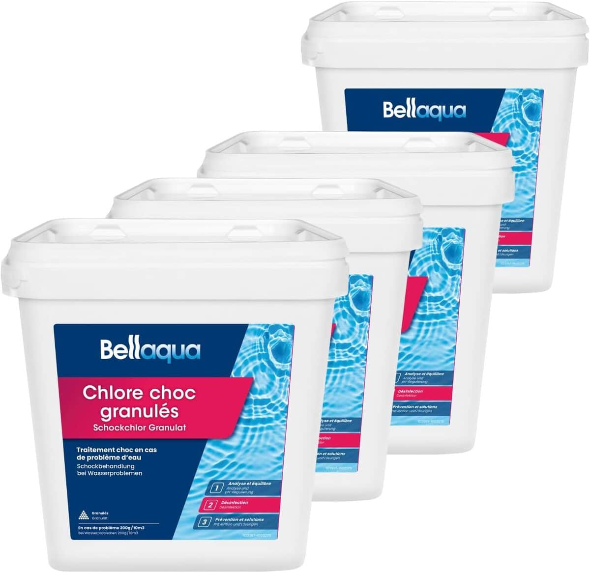 Test du chlore multifonction Bellaqua e-Chlore pour piscine