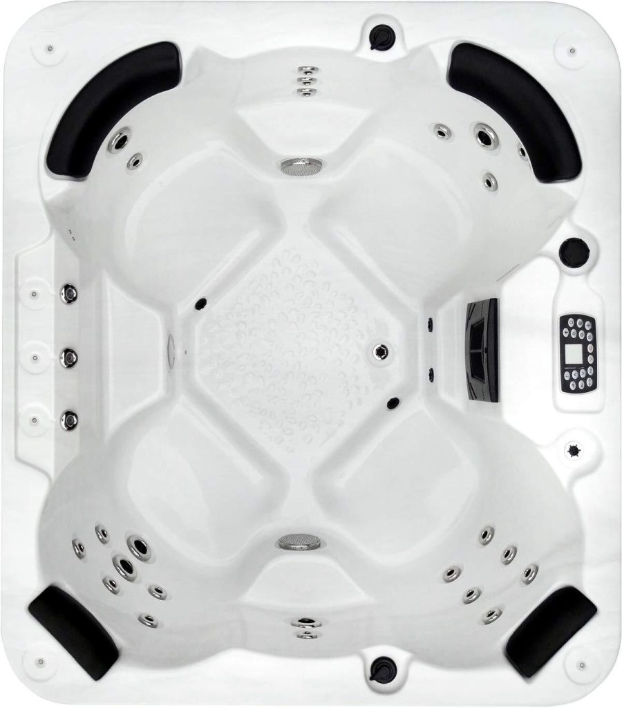 Test du jacuzzi Vasa-Fit Whirlpool W-180 SkyWhite 4 places