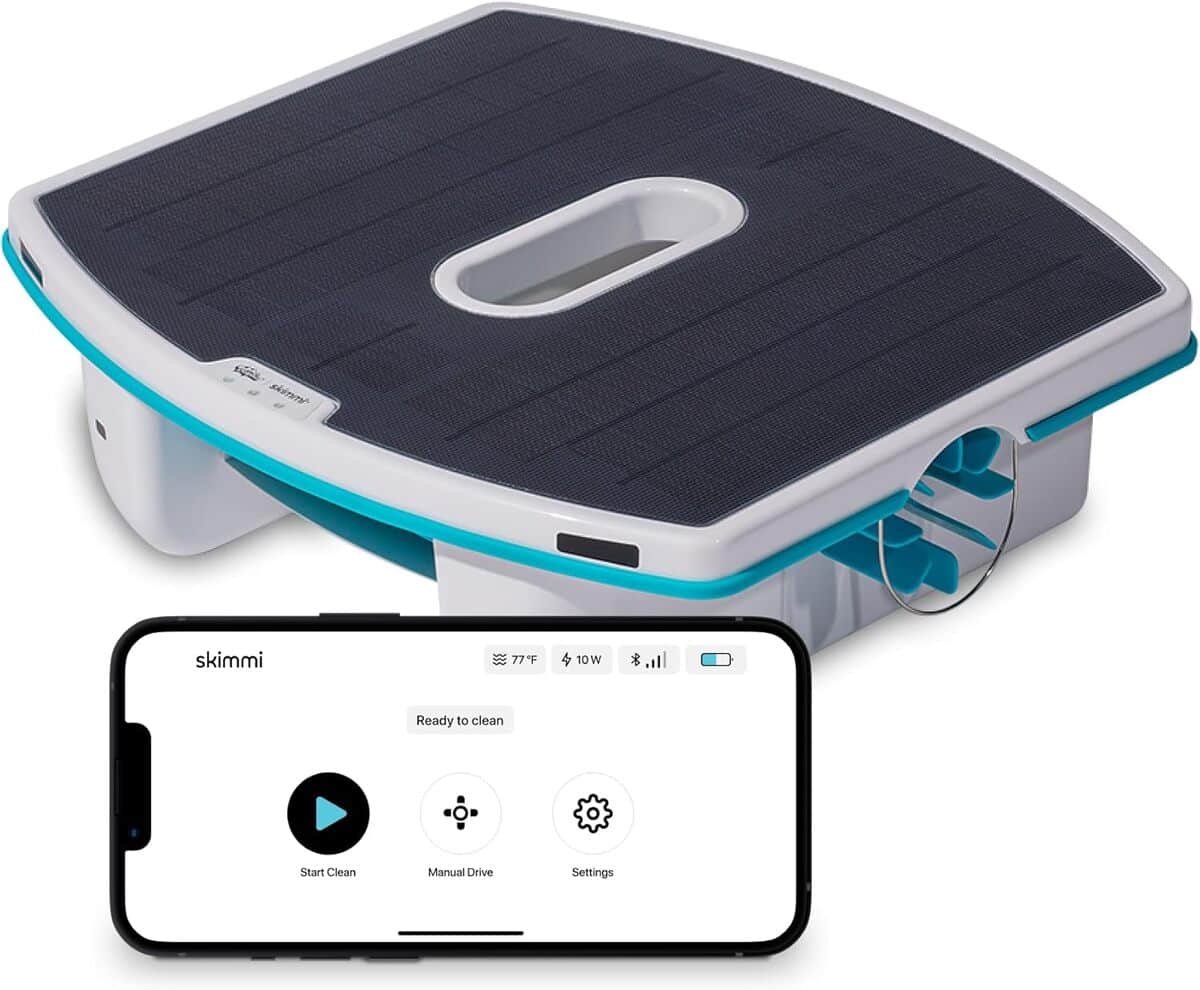 Test du skimmer de piscine Dolphin Skimmi : efficacité solaire garantie