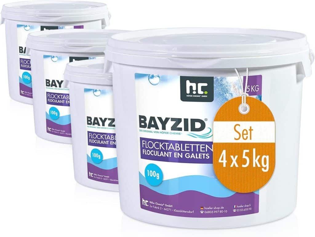 Test Höfer Chemie BAYZID : floculant en galets efficace pour piscine
