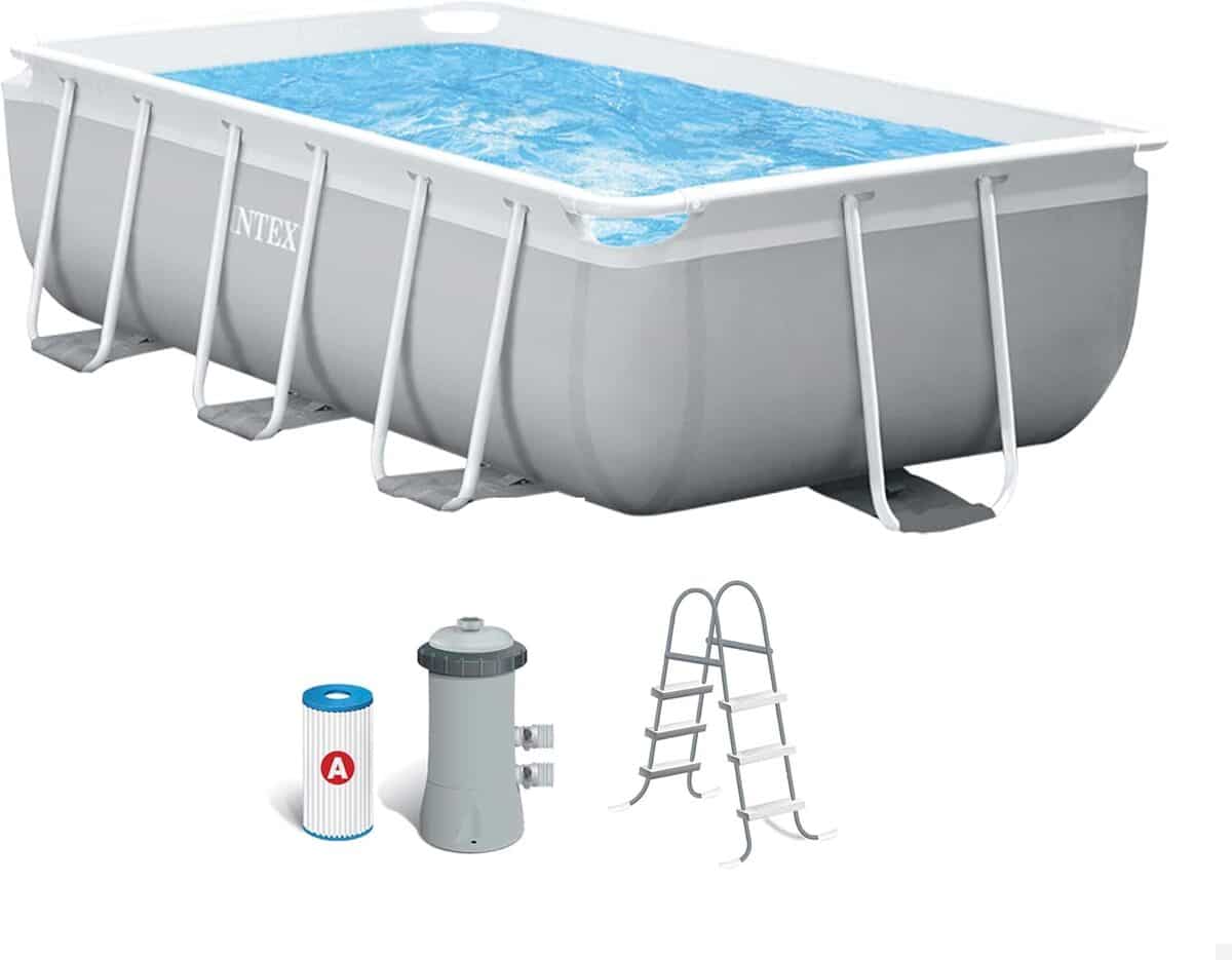 Test : piscine rectangulaire Prism Frame 3M de 1, 75 x 0, 8 m