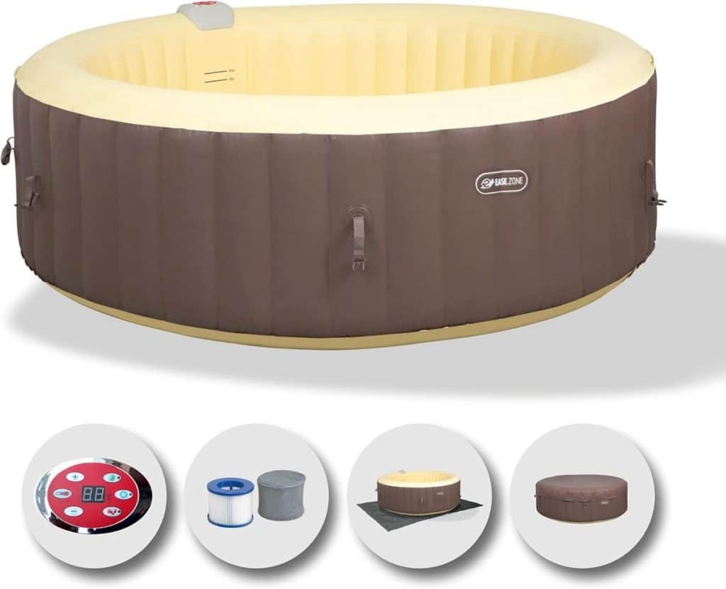 Test : spa EASE.ZONE gonflable et chauffant pour 4-6 personnes