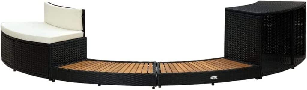 Test vidaXL cadre de spa résistant intempéries en acacia