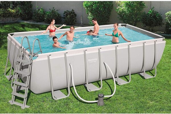 Power Steel Bestway 56670-3 Piscine Hors Sol, 488 x 244 x 122 cm