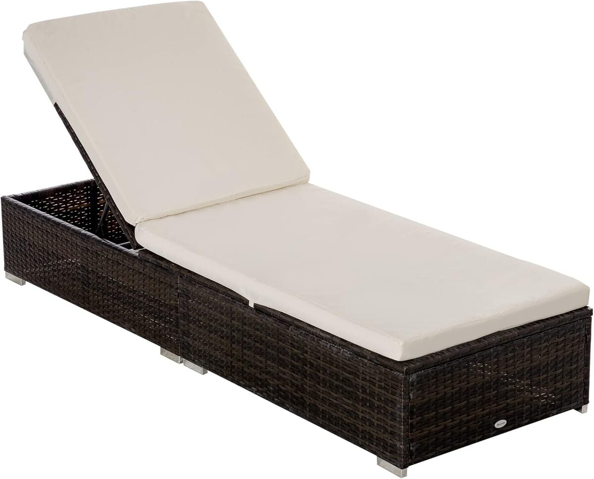 Test : bain de soleil Outsunny PE inclinable