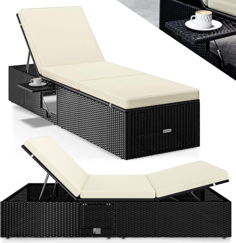 Test chaise longue Casaria : confort et élégance en polyrotin