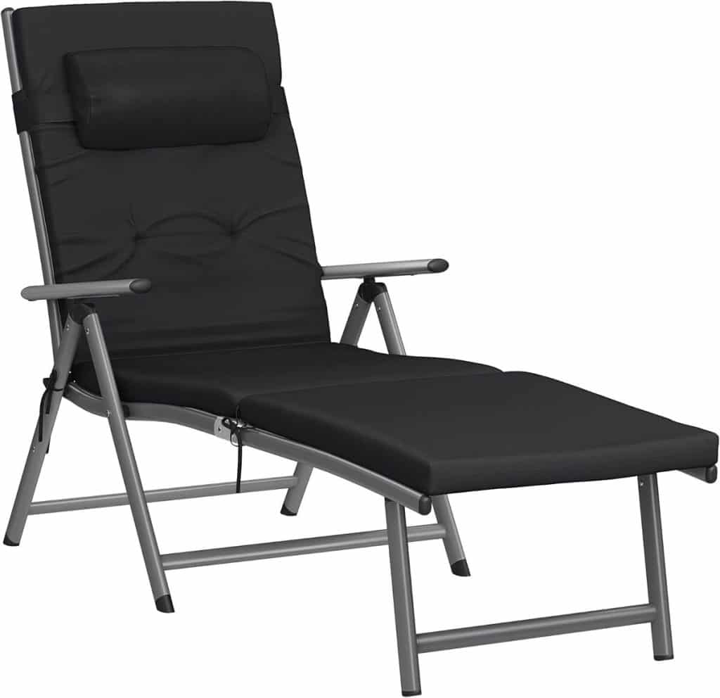 Test : chaise longue SONGMICS GCB24BK, confort et robustesse