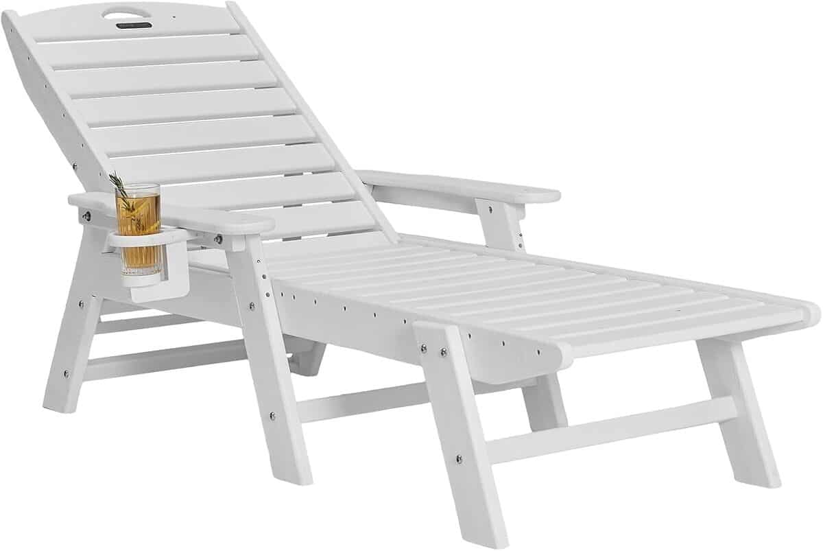 Test : chaise longue VEVOR 204 kg, confort et robustesse