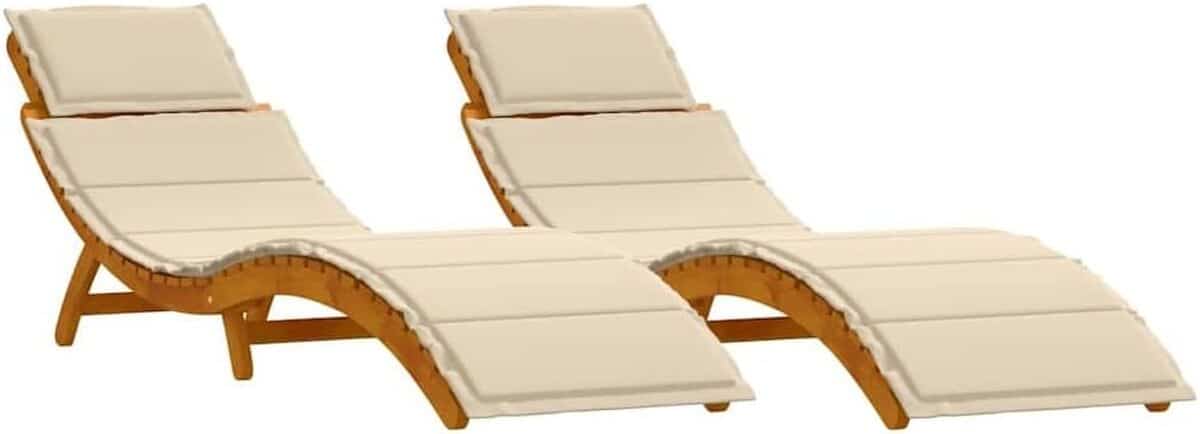 Test chaises longues vidaXL : confort et robustesse en bois d'acacia