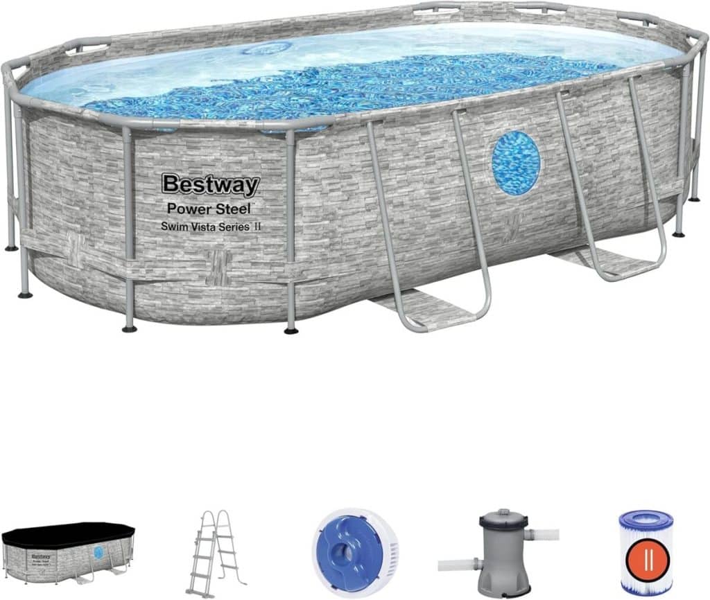 Test de la piscine ovale Power Steel Swim Vista de Bestway