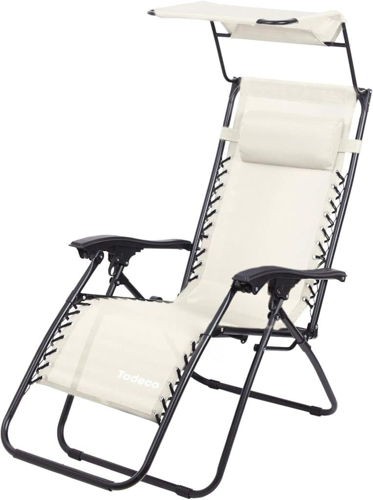 Test des chaises longues inclinables Todeco Transat jardin vert