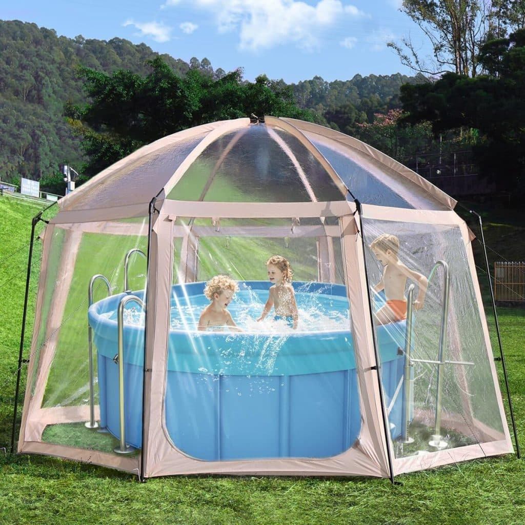 Test : dôme de piscine 2 en 1 pour piscines jusqu'à Ø 366 cm