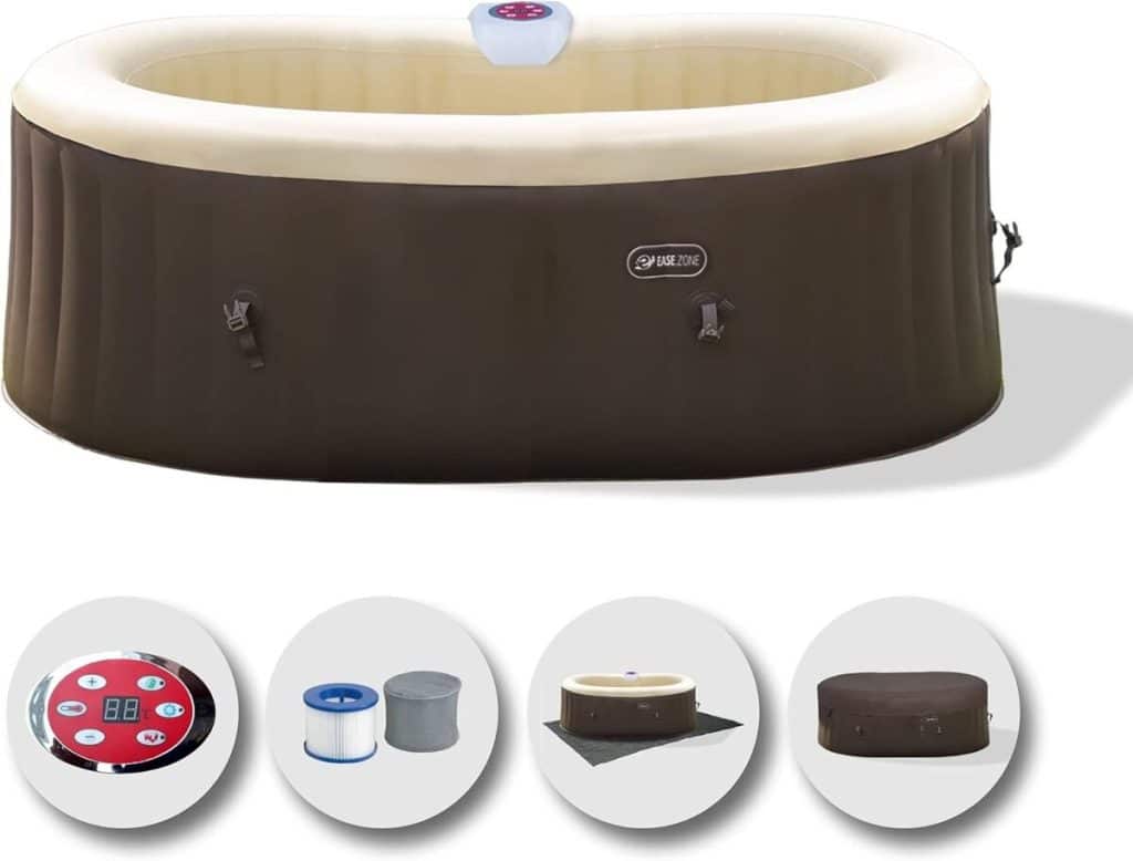 Test du bain à remous gonflable EASE.ZONE avec pompe intégrée