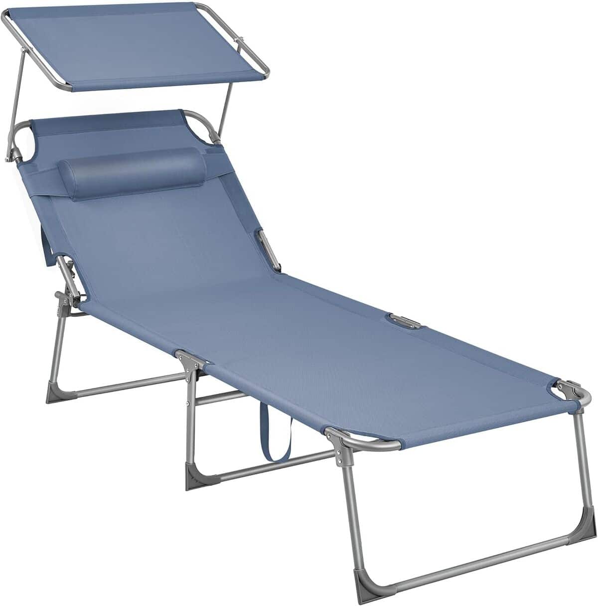 Test du bain de soleil pliable Songmics avec pare-soleil