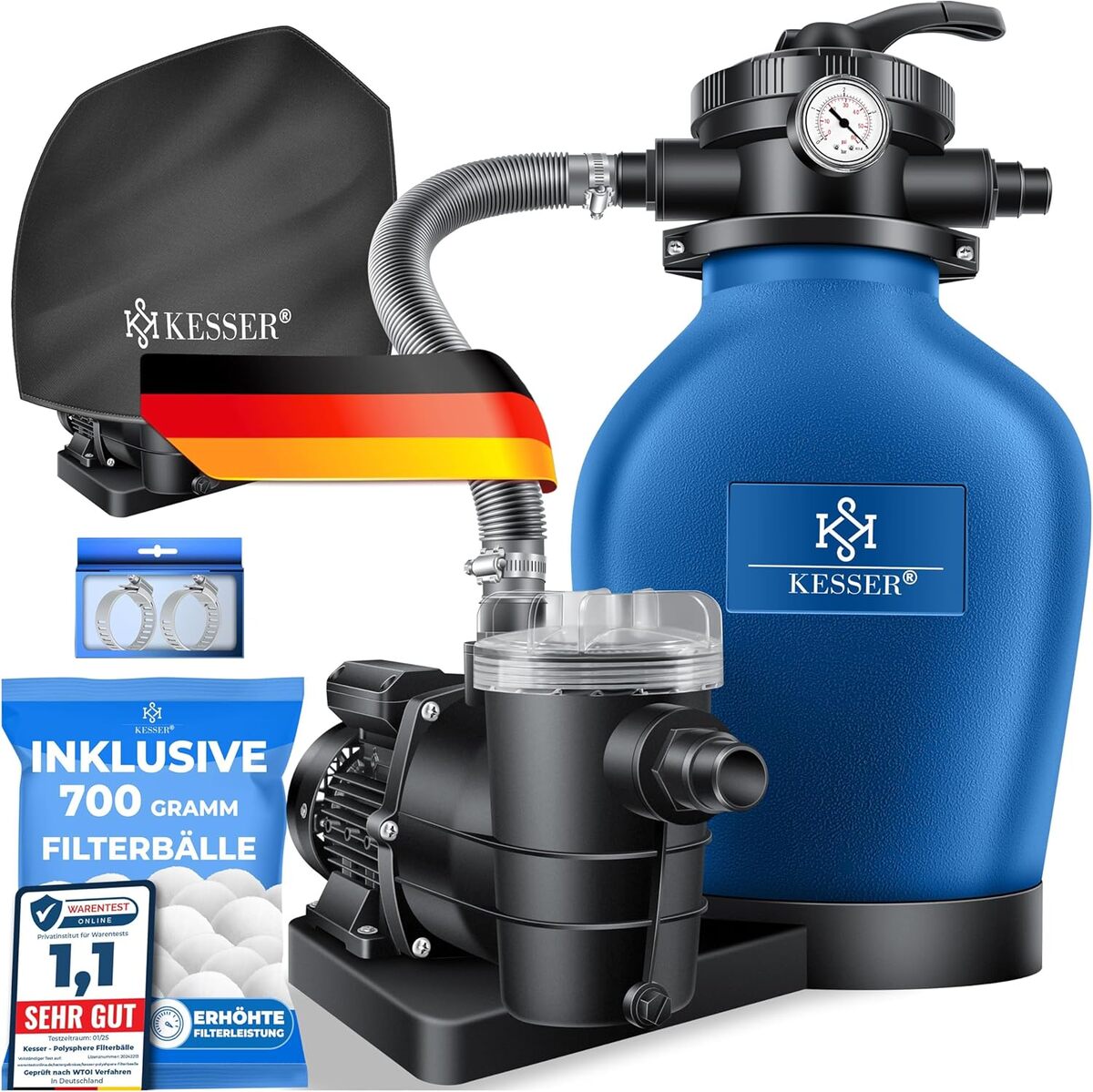 Test du filtre à sable KESSER® : efficacité et innovation pour piscines