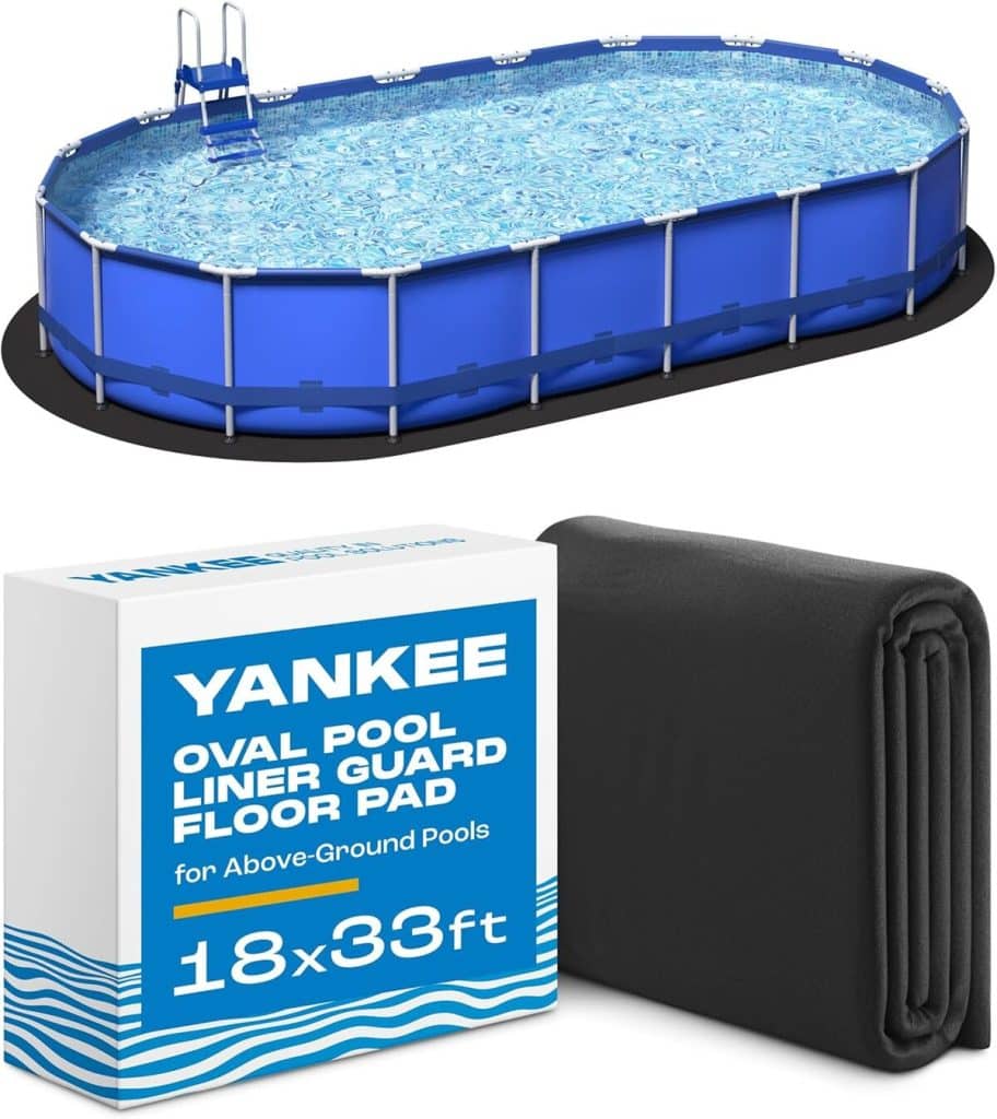 Test du tapis de piscine ovale Yankee : protection anti-crevaison exceptionnelle