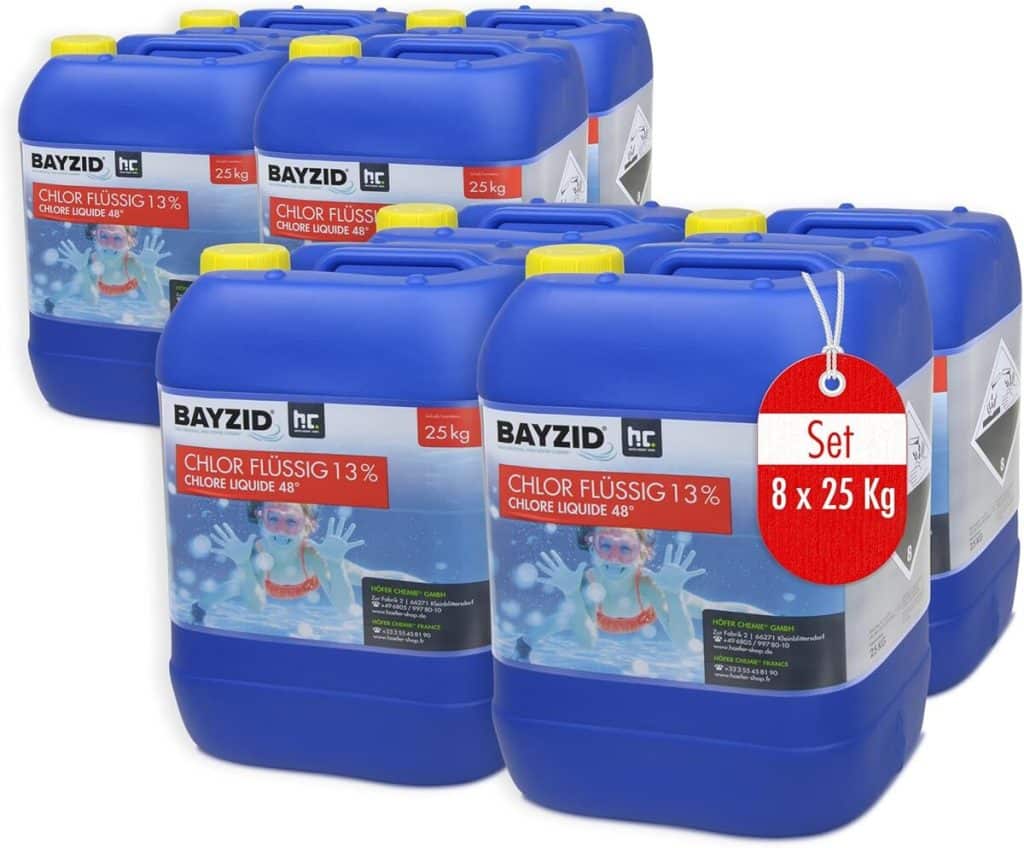 Test : höfer Chemie Chlore Liquide 48° pour piscine