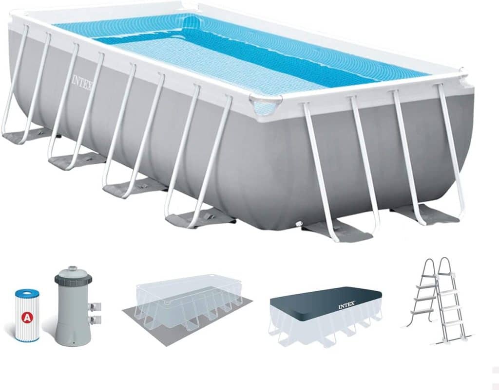 Test : piscine Intex Prism Frame rectangulaire 4, 88 x 2, 44 m