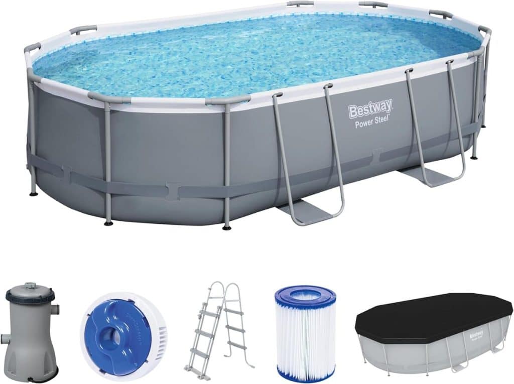 Test : piscine ovale Bestway Power Steel 488x305 cm