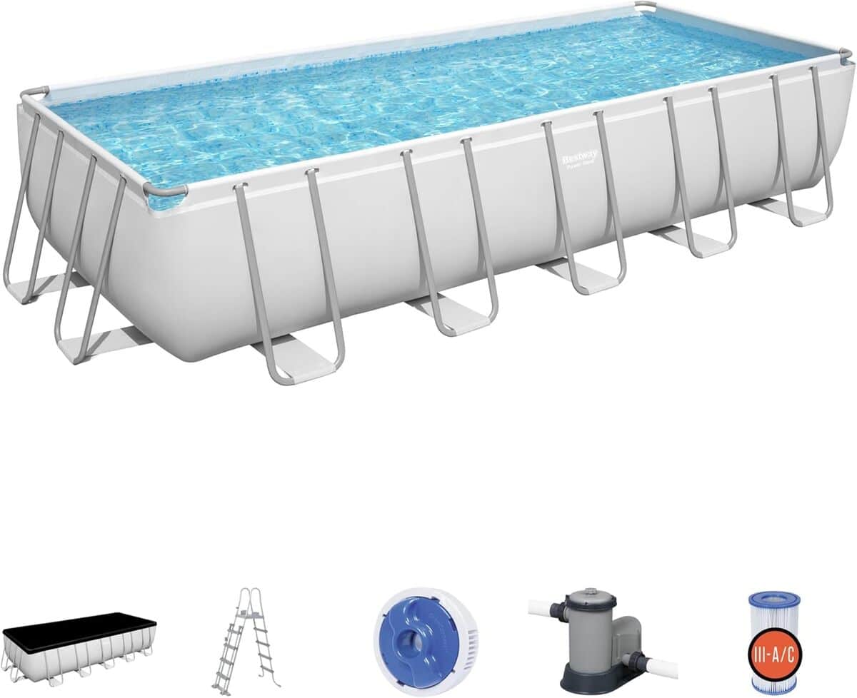 Test : piscine rectangulaire Power Steel™ 21