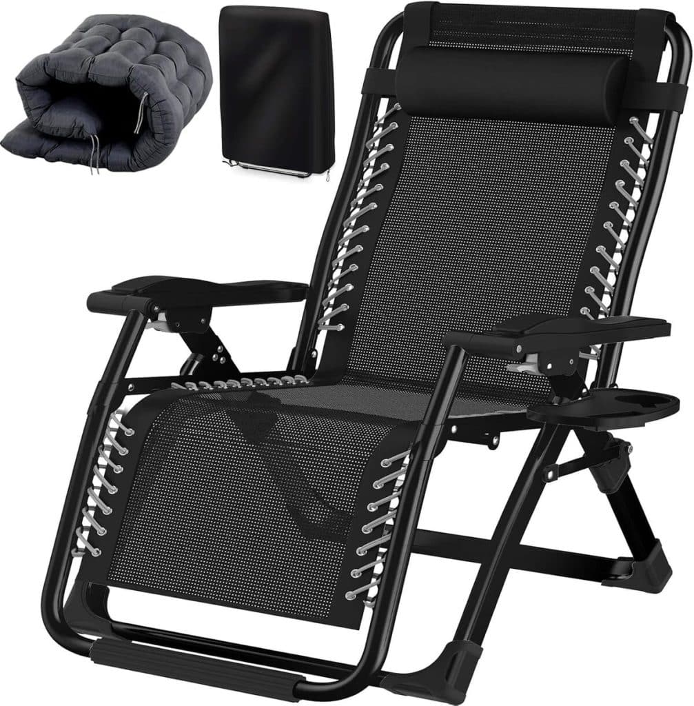 Test : transat Fiutazge 83 cm ultra-large avec appuie-tête et porte-gobelet