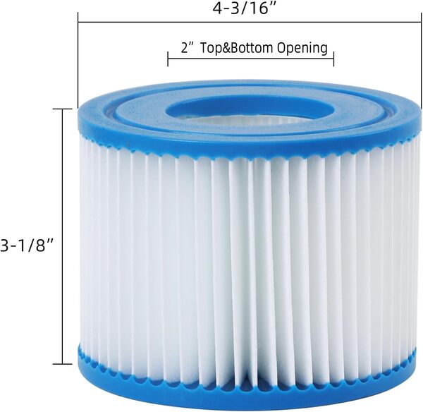 LOIOLFIL Lot de 16 filtres de spa de type vi