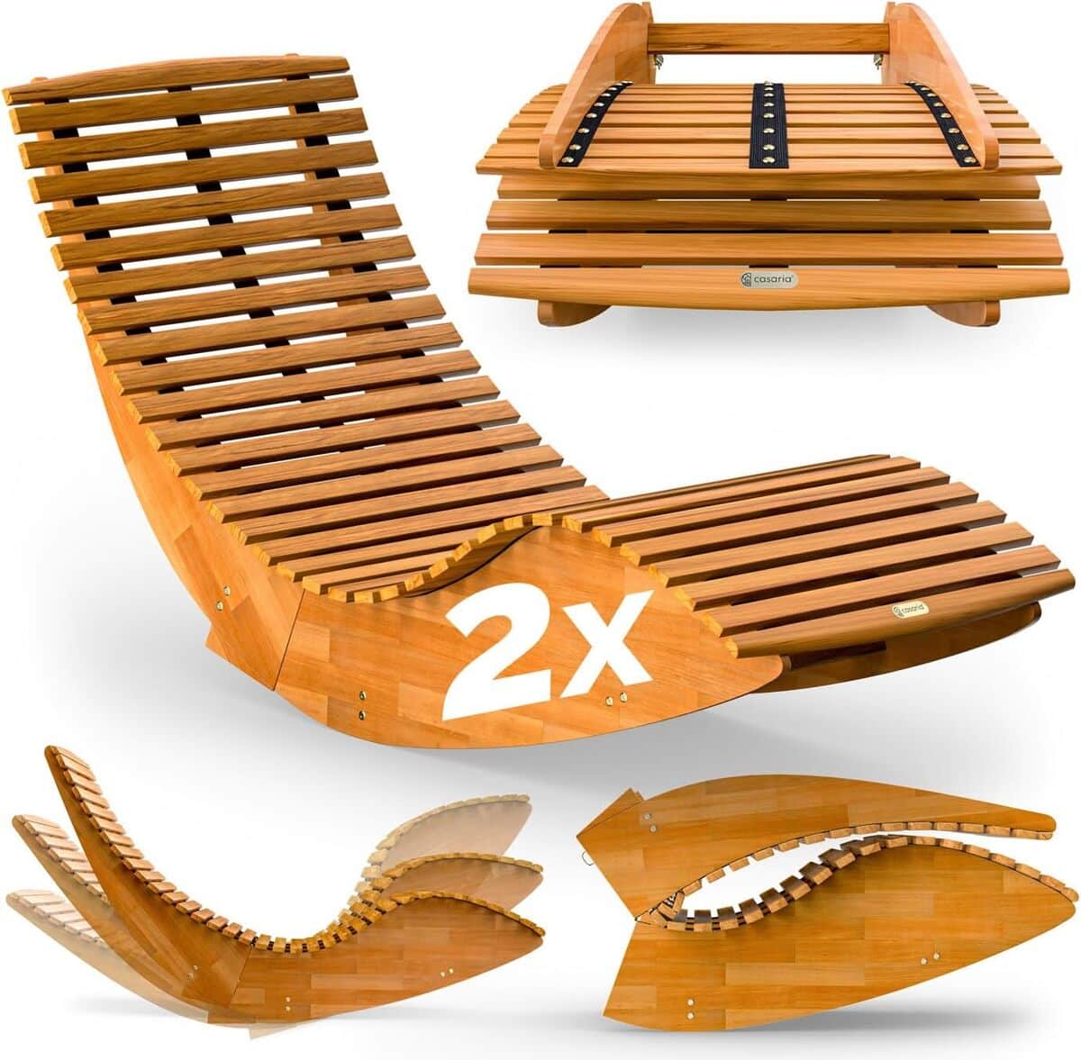 Test : chaise longue Casaria en bois d'acacia