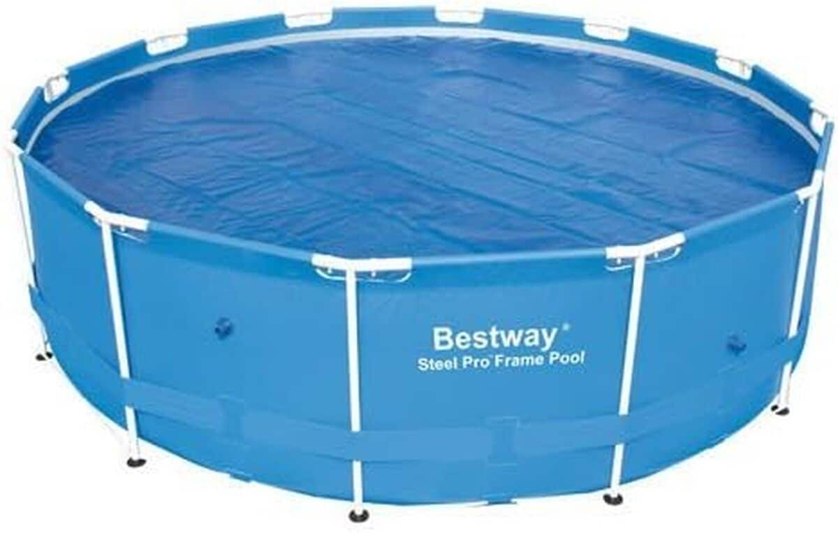 Test : couvert solaire piscine ronde Film à bulles 600 microns
