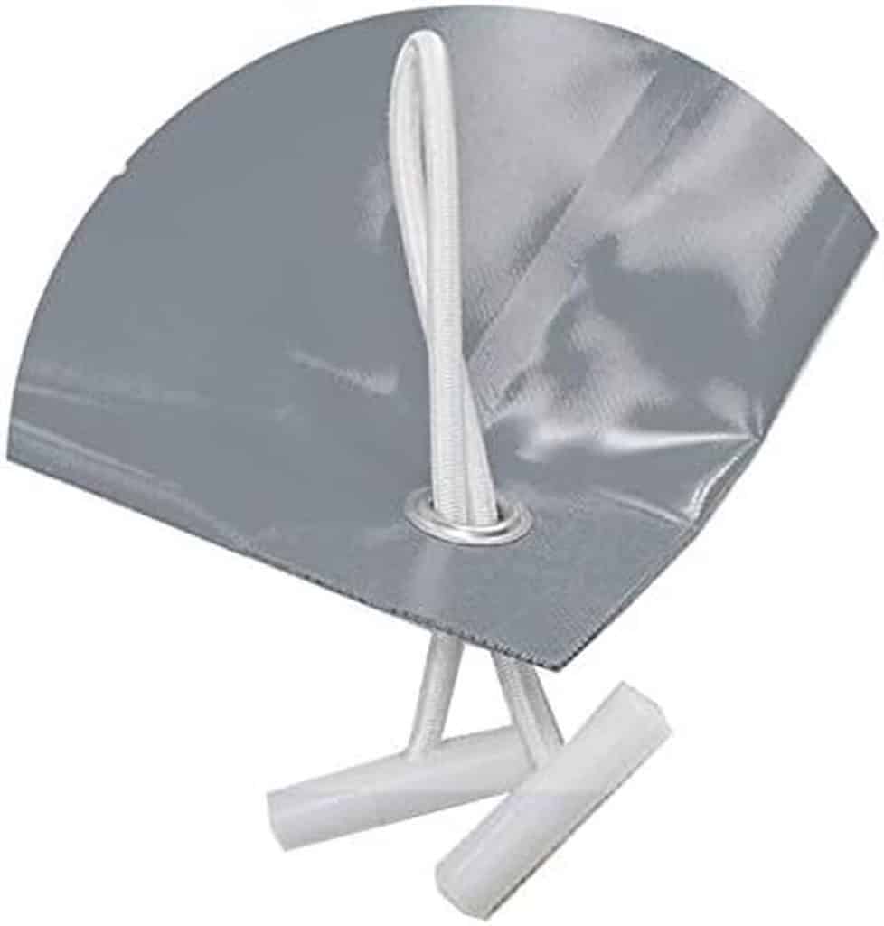 Test : couverture de piscine d'hiver 8, 90 x 4, 90 m, gris