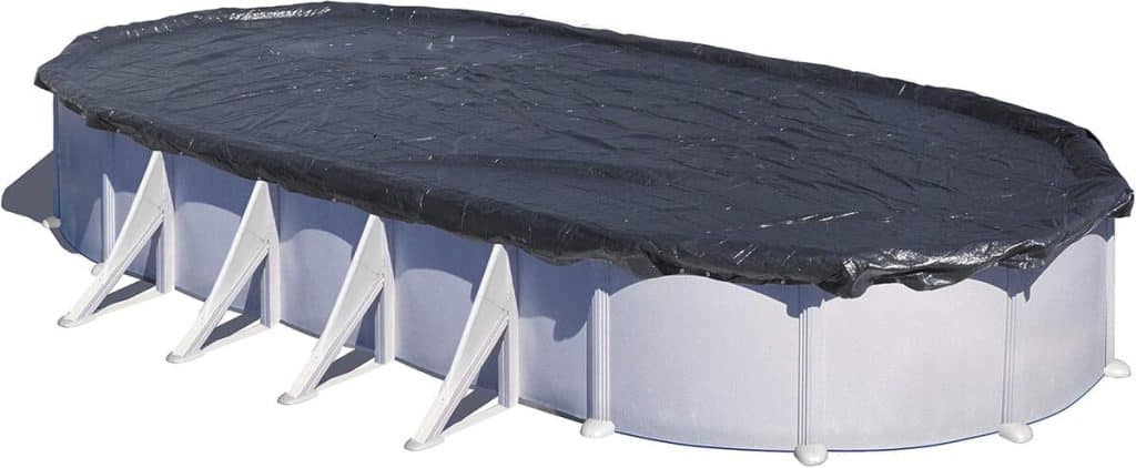 Test de la bâche d'hiver GRE CIPROV911 pour piscines ovales