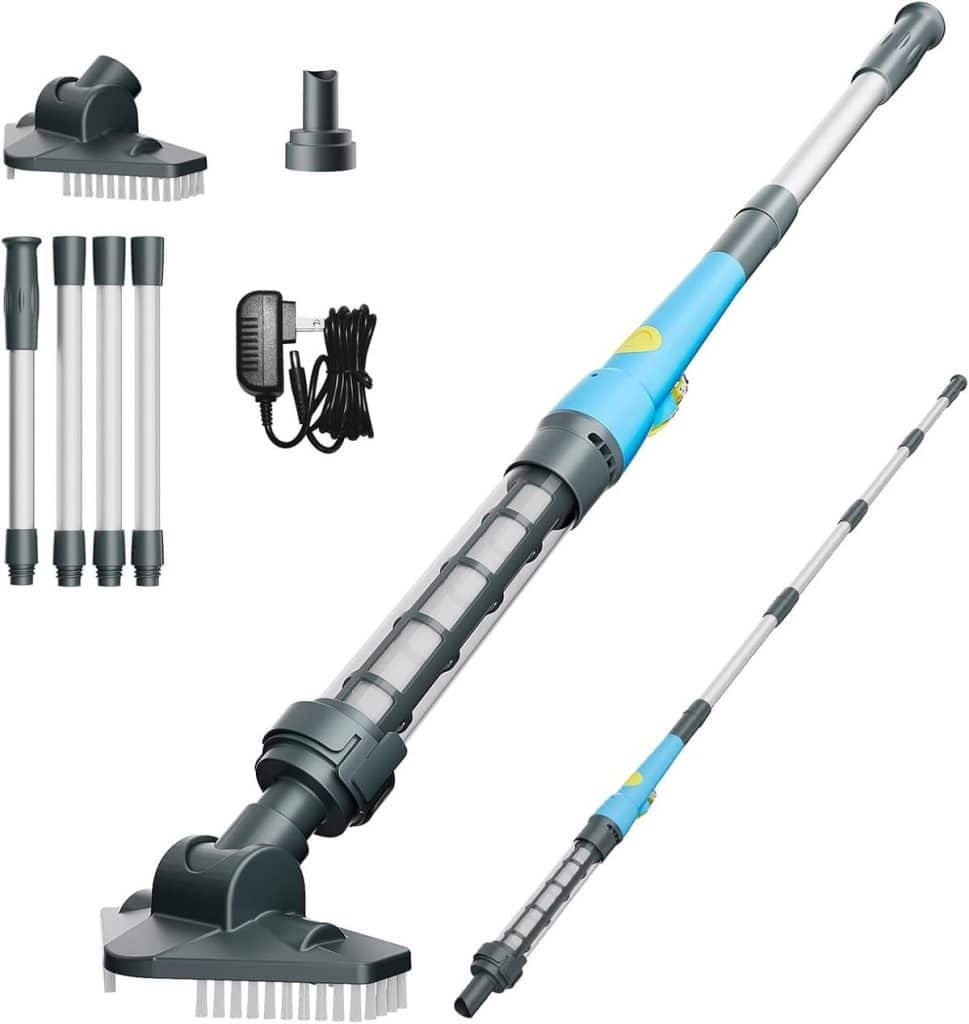 Test de l'aspirateur de piscine 2 en 1 rechargeable : performance et autonomie