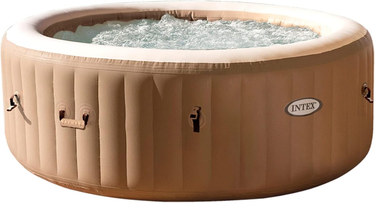 Test du spa gonflable Intex Pure Spa Sahara 4 places beige
