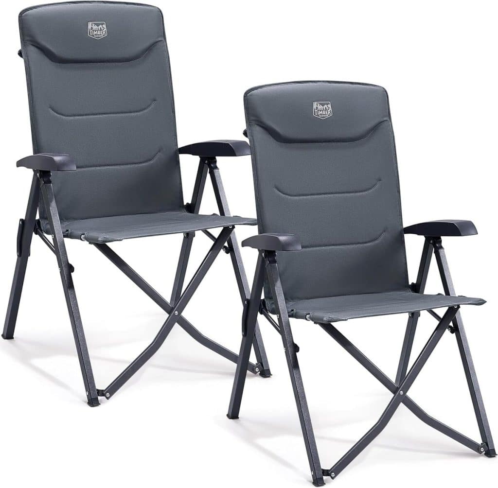 Test : fauteuil de jardin pliant Timber Ridge 150 kg