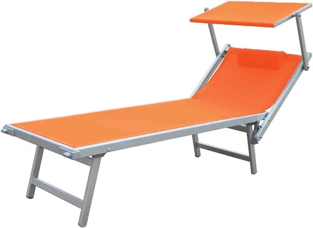 Test : lit de plage Tempo Style L-Méditerranée avec pare-soleil