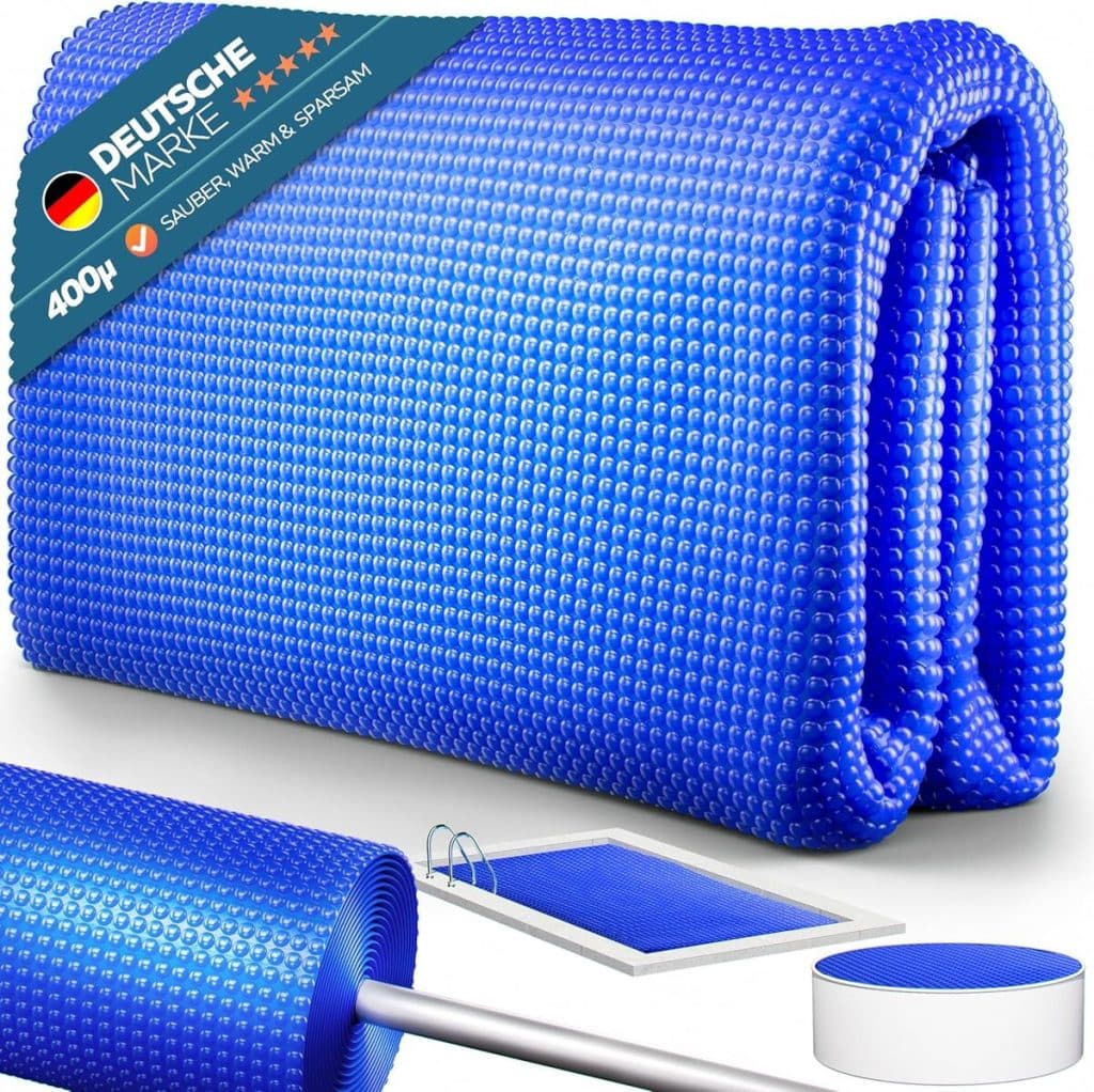 Test : poolomio® couverture solaire pour piscine rectangulaire 8x4 m