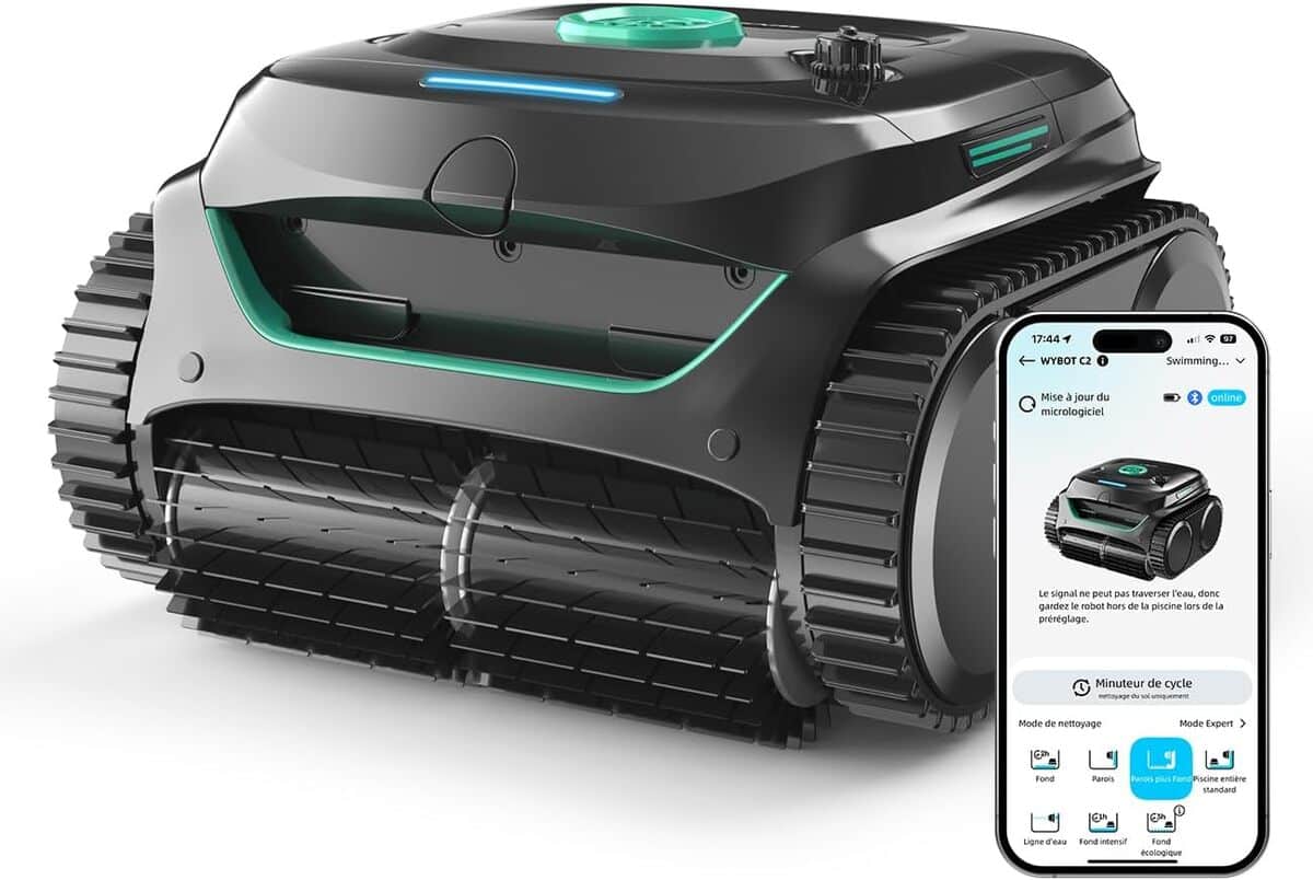 Test : wYBOT C2 robot piscine sans fil performant