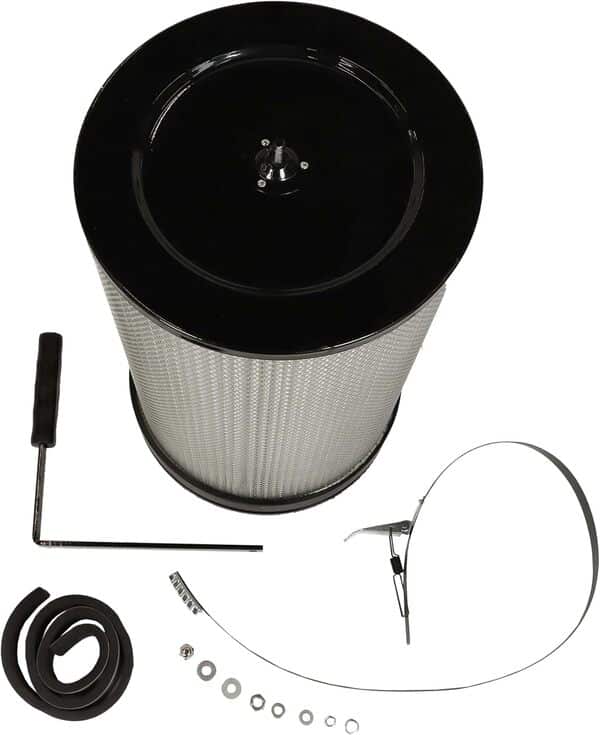 vhbw Filtre à particules fines compatible avec Metabo SPA 1700 D, 1200 centrale d'aspiration - particules fines avec brosses de nettoyage