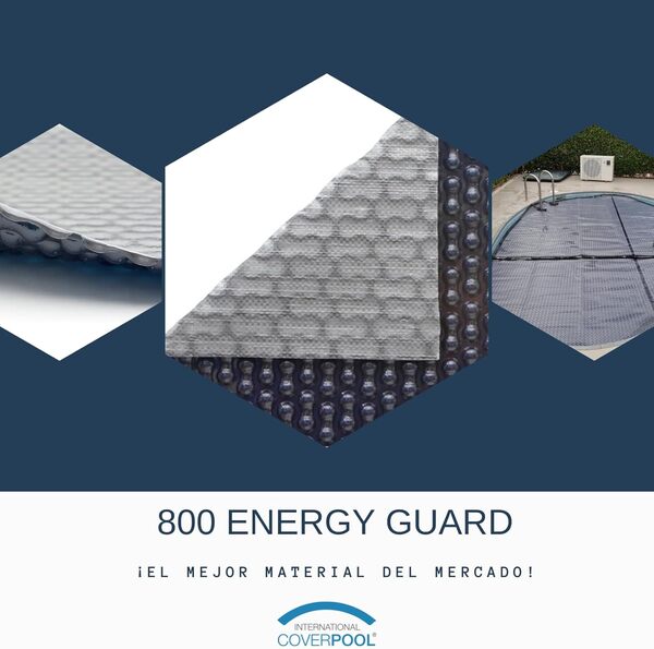Couverture Thermique de Couverture de Piscine 800 Geobubble ENERGYGUARD de 4 x 2 m sans REFORT