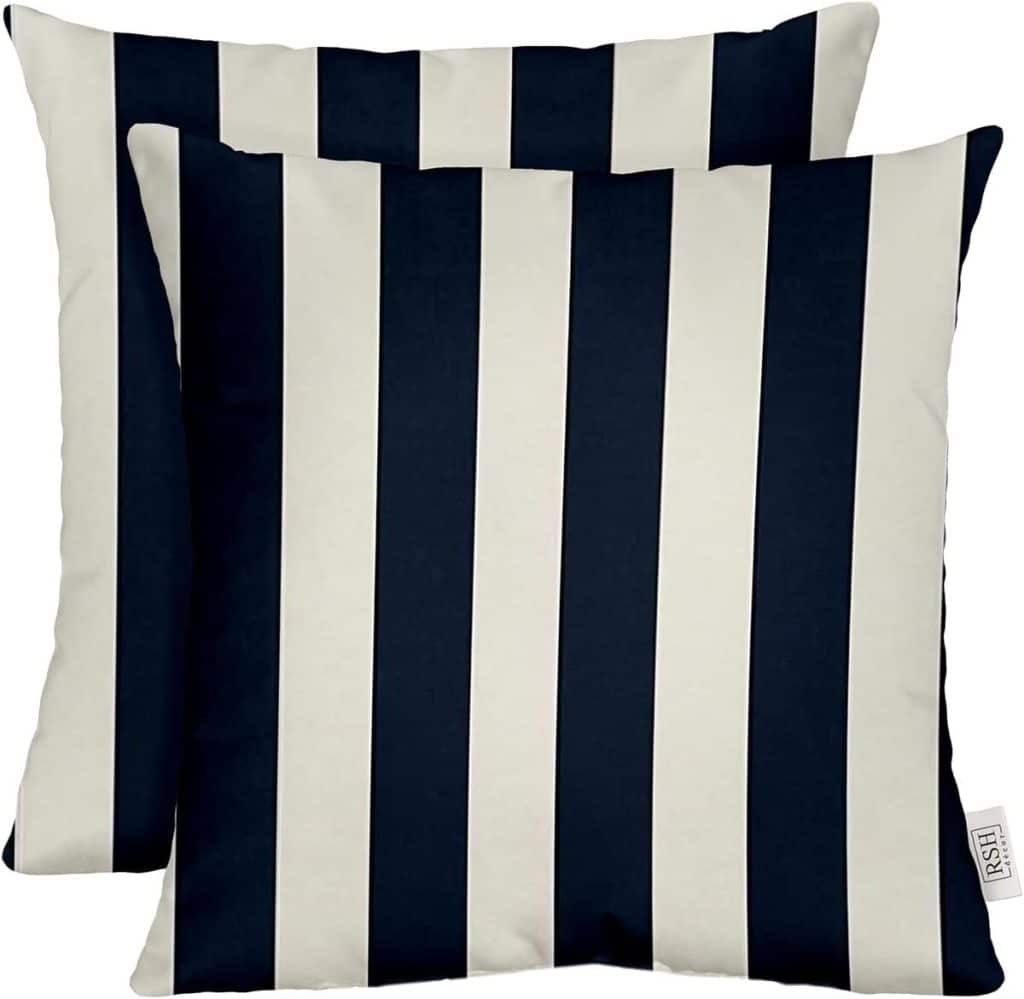 Avis sur les oreillers décoratifs Resort Spa Home Decor rayés 50, 8 cm