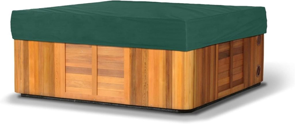 Test : covermates housse carrée jacuzzi Classic Green 84 x 84 cm