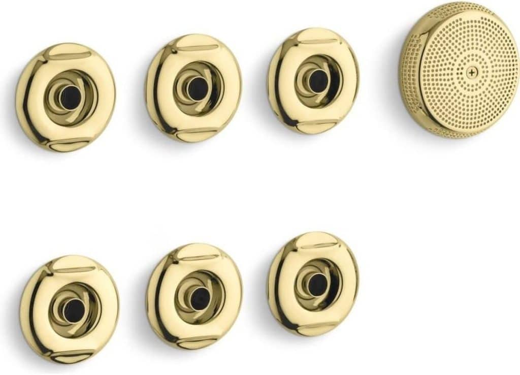 Test du kit de finition Flexjet Whirlpool en laiton poli vibrant