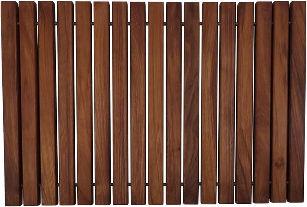 Test du tapis de douche Nordic Style Teak antidérapant