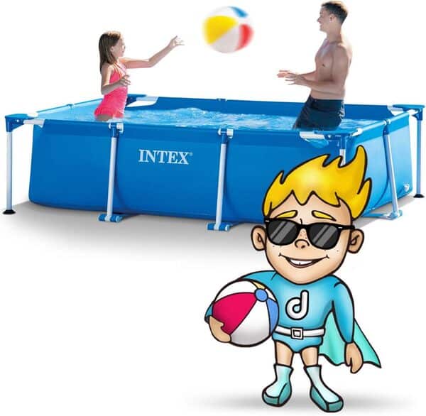 Intex Piscine hors-sol rectangulaire 28272EH 2,7 m 25,4 x 1,8 m, 15,2 x 75,1 cm, bleu