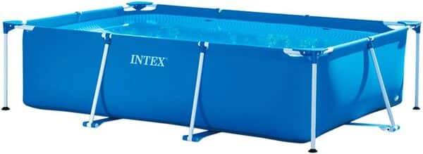 Intex Piscine Metal Frame Junior rectangulaire Tubulaire (l) 3,00 x (l) 2,00 x (h) 0,75m livrée avec épurateur à Cartouche 1,7 m³/h